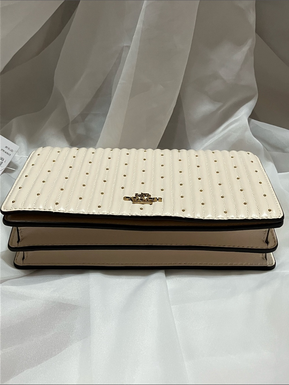 Callie Quilted Gold Rivets - Picture 5 of 12